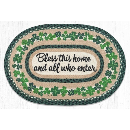 Palacedesigns 20 x 30 in. OP-605 Bless This Home Oval Patch PA3366077